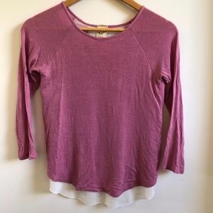 Kiddo mixed material gorgeous girls top. Size XL